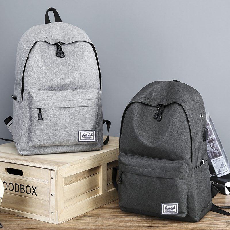 Backpack Men&#039;s Oxford Cloth Backpack USB Travel Backpack Large Capacity Student Backpack Support One Piece Dropshipping