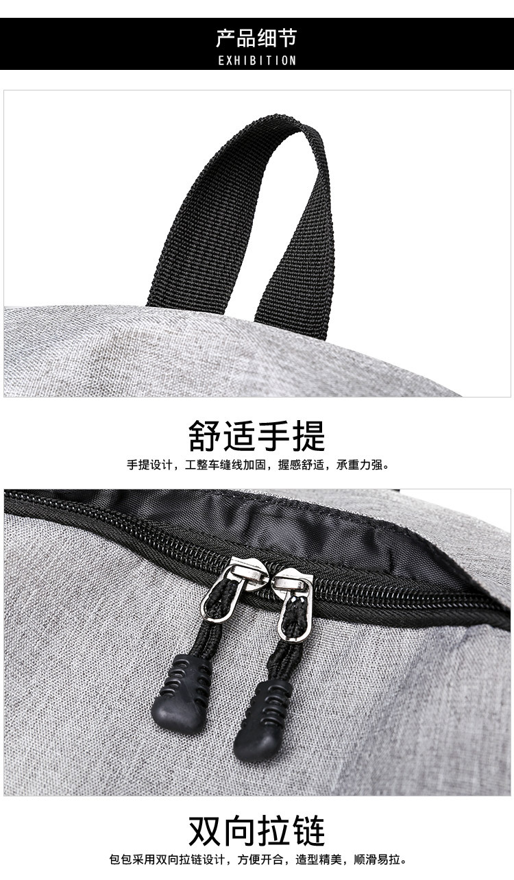 Backpack Men's Oxford Cloth Backpack USB Travel Backpack Large Capacity Student Backpack Support One Piece Dropshipping