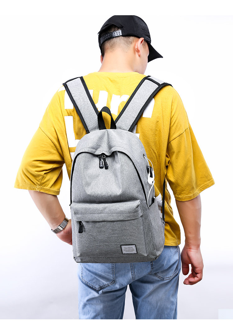 Backpack Men's Oxford Cloth Backpack USB Travel Backpack Large Capacity Student Backpack Support One Piece Dropshipping