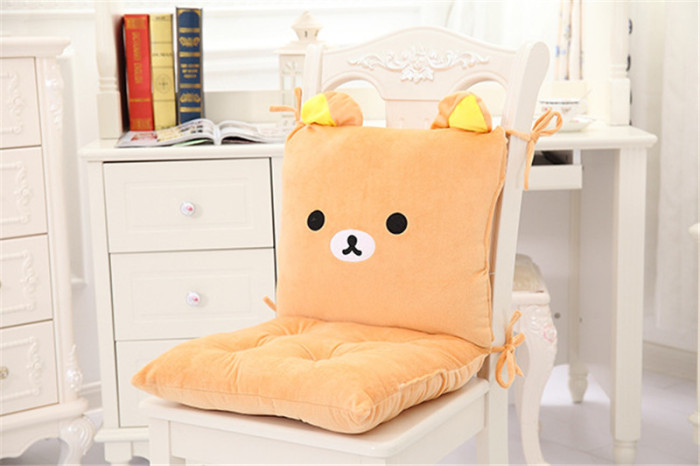 Cute Cartoon One-Piece Cushion Back Cushion One-Piece Office Seat Cushion Thickened Student Seat Cushion