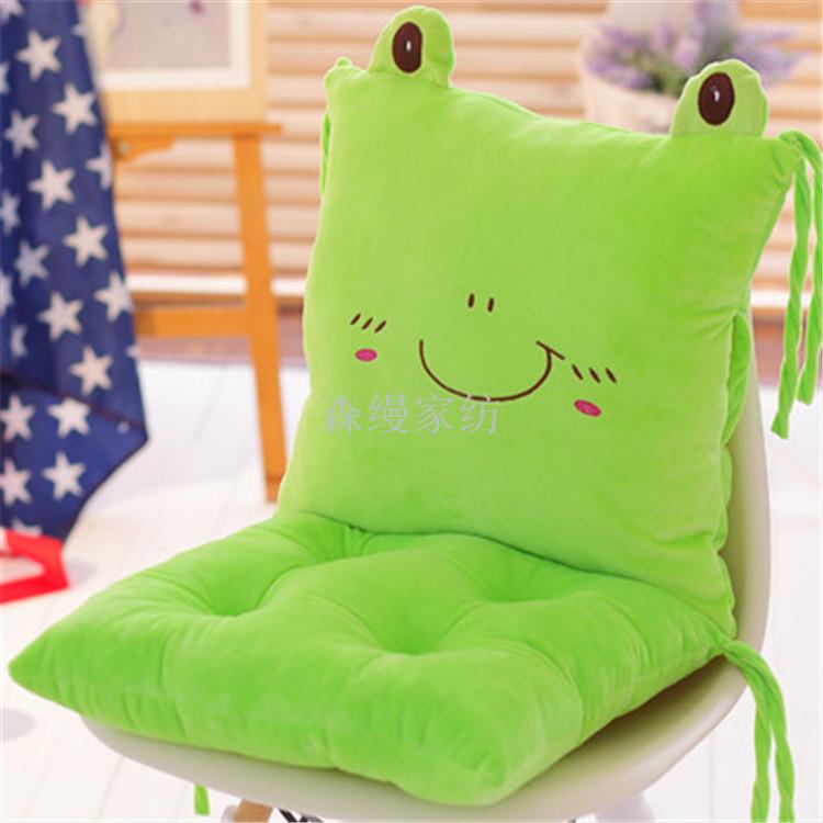 Cute Cartoon One-Piece Cushion Back Cushion One-Piece Office Seat Cushion Thickened Student Seat Cushion