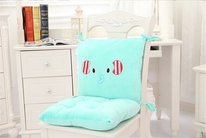 Cute Cartoon One-Piece Cushion Back Cushion One-Piece Office Seat Cushion Thickened Student Seat Cushion