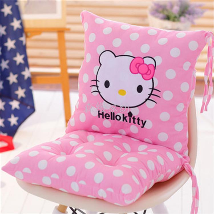 Cute Cartoon One-Piece Cushion Back Cushion One-Piece Office Seat Cushion Thickened Student Seat Cushion
