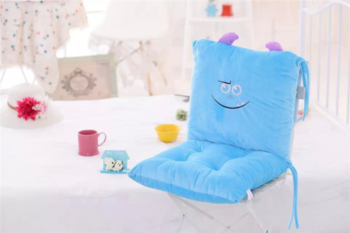 Cute Cartoon One-Piece Cushion Back Cushion One-Piece Office Seat Cushion Thickened Student Seat Cushion