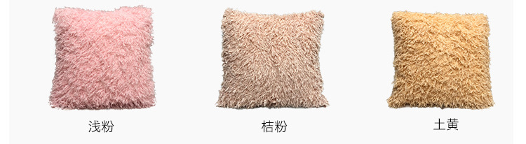 Amazon Hot Sale Home Cross-Border Nordic Instagram Style Solid Color Sofa Pillow Cover Office Lumbar Cushion Back Seat Cushion