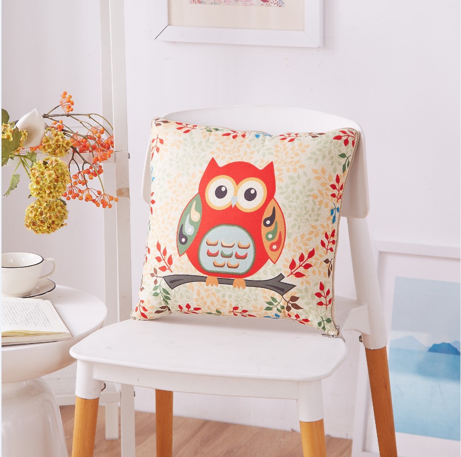 Cartoon Linen Style Pillow Blanket Multi-Functional Back Seat Cushion Quilt Office Linen Air Conditioning Customized Wholesale