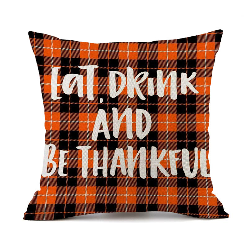 New Amazon Wish Halloween Pumpkin Thanksgiving Collection Back Seat Cushion Cushion Case Home Pillow Case