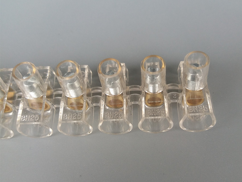 Italy B25-10P European Standard Wire Connector BH25 Terminal Block Wiring Range 2.5 Square Meters Environmentally Friendly and Flame Retardant