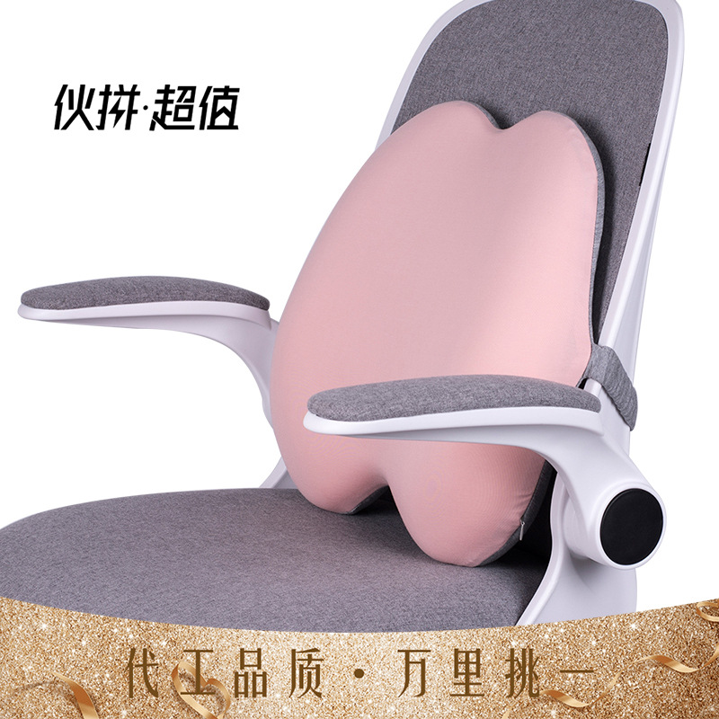 Waist Support Cushion Office Waist Cushion Memory Cotton Waist Cushion Back Seat Pregnant Women Cushion Chair Waist Back Cushion for a Long Time Waist Pillow