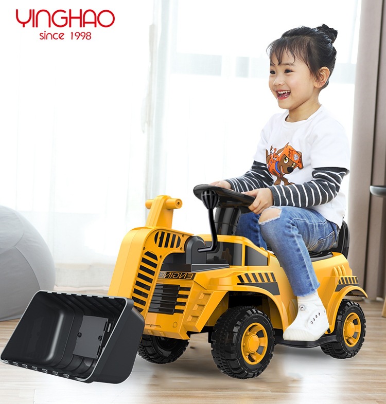Yinghao Children&#039;s Excavator Toy Car Riding Baby Child Sliding Excavator Hook Machine Toddler Engineering Car
