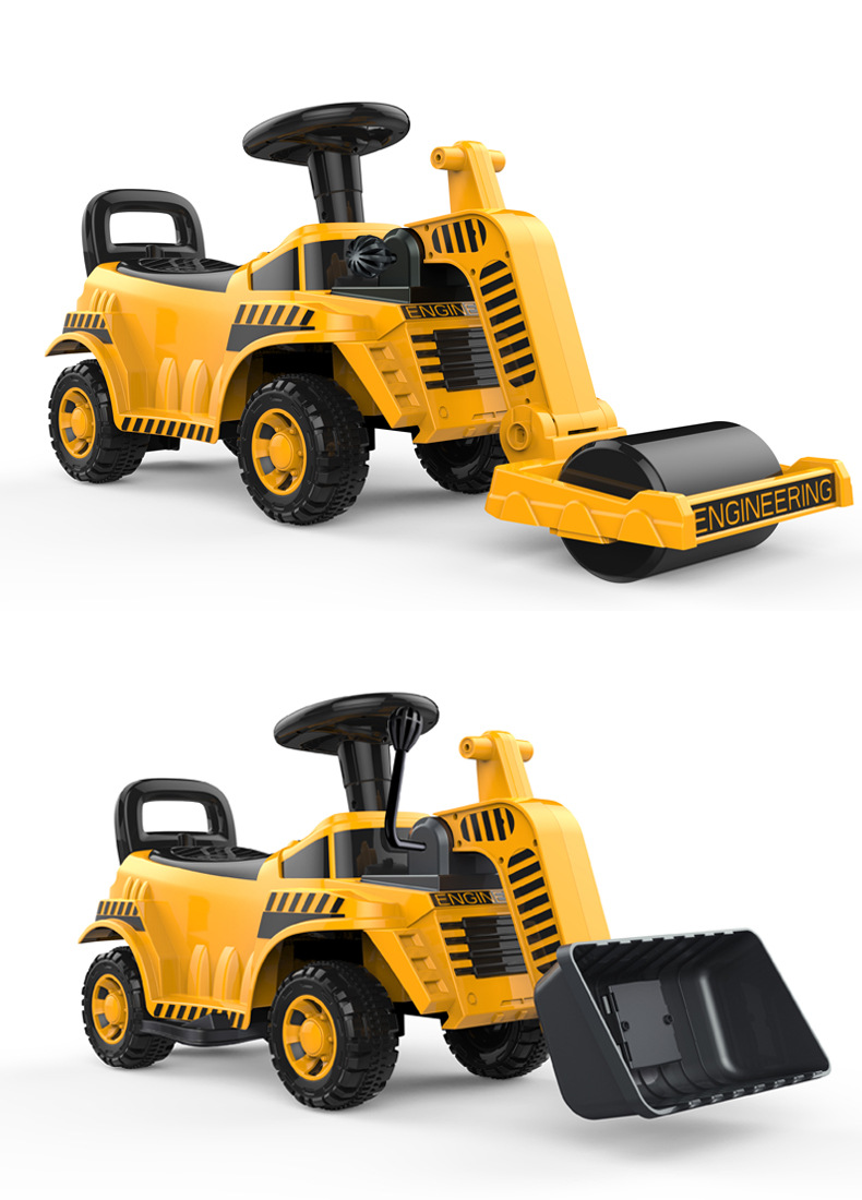 Yinghao Children's Excavator Toy Car Riding Baby Child Sliding Excavator Hook Machine Toddler Engineering Car