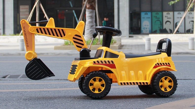 Yinghao Children's Excavator Toy Car Riding Baby Child Sliding Excavator Hook Machine Toddler Engineering Car