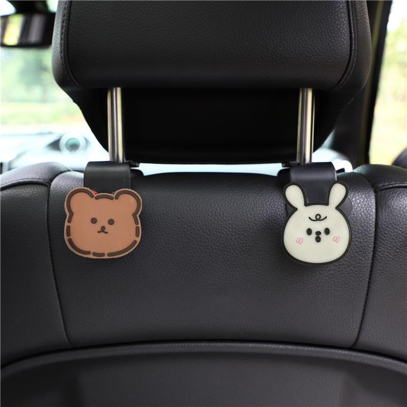 Car Hook Backrest Hook Creative Cartoon Car Hook Multifunctional Hidden Hook Car Interior Design Accessories
