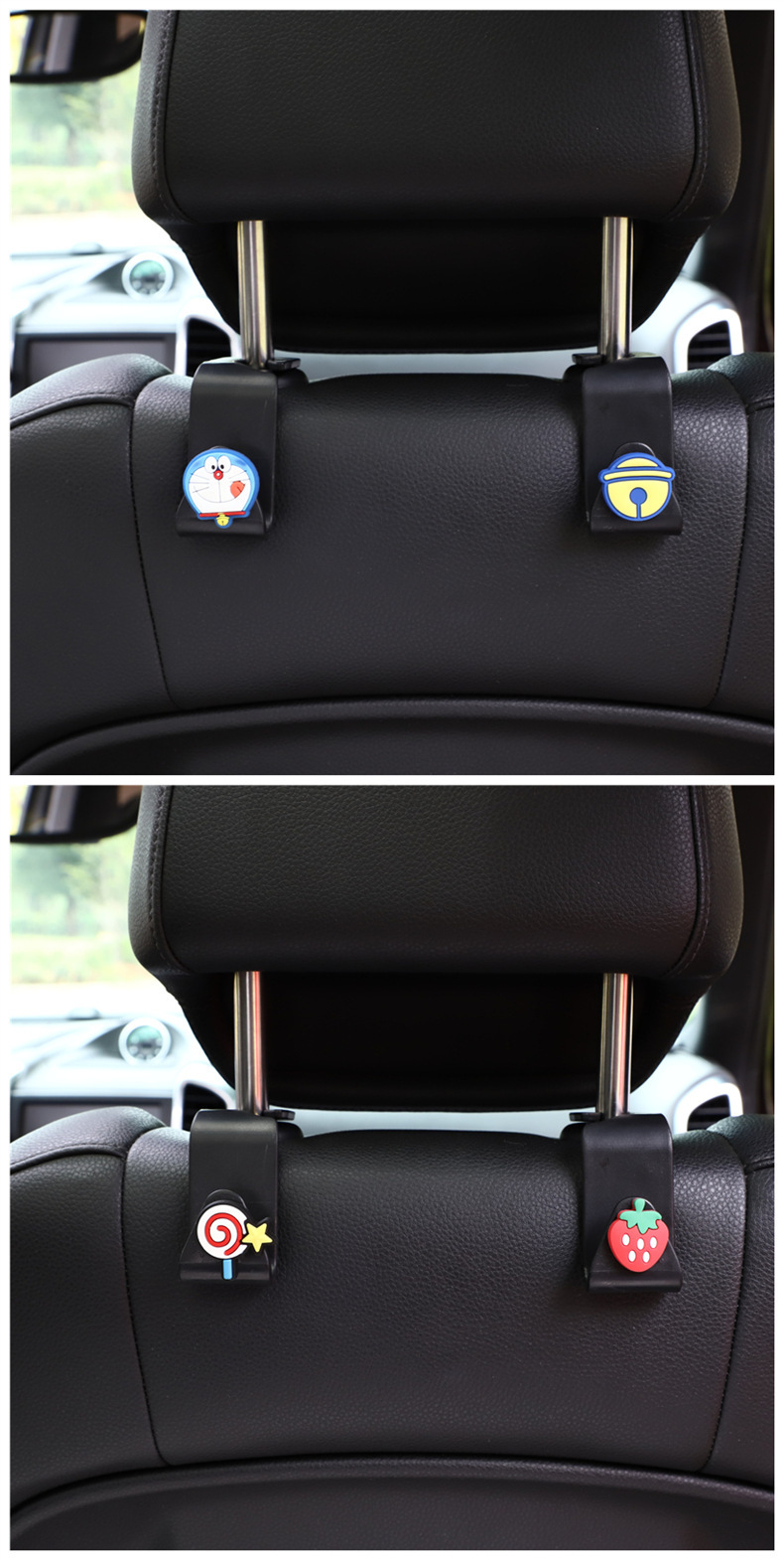 Car Hook Backrest Hook Creative Cartoon Car Hook Multifunctional Hidden Hook Car Interior Design Accessories