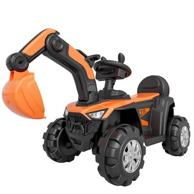 Children&#039;s Electric Excavator Can Sit and Ride Large Toy Car Excavator Hook Machine Scooter Boys and Girls Engineering Car