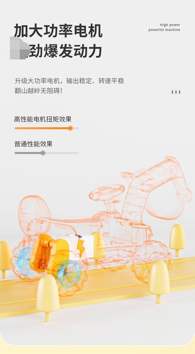 Children's Electric Excavator Can Sit and Ride Large Toy Car Excavator Hook Machine Scooter Boys and Girls Engineering Car