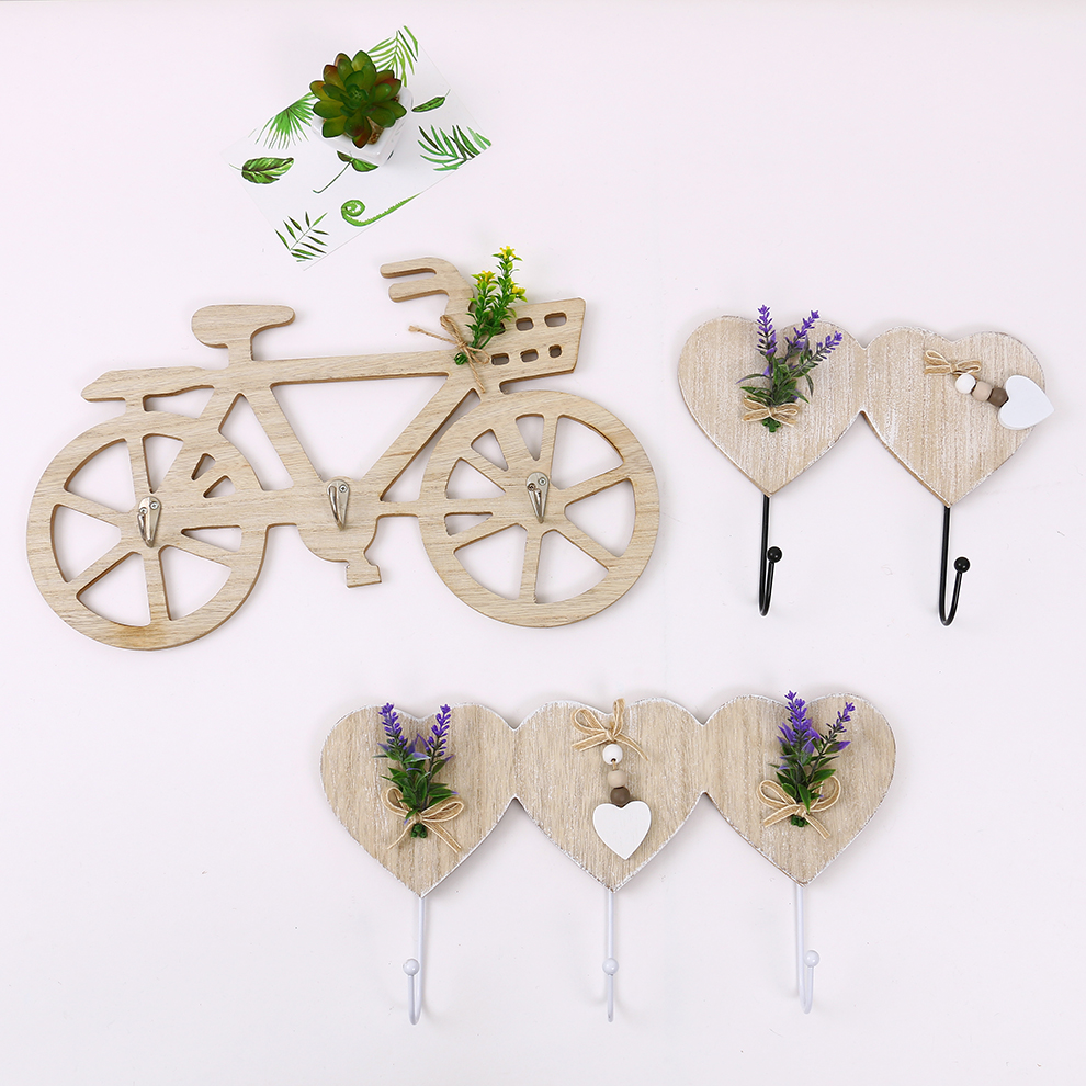 Car Love Hook Wall Home Wooden Children&#039;s Room Wall Creative Storage Hook Children&#039;s Room Storage Rack