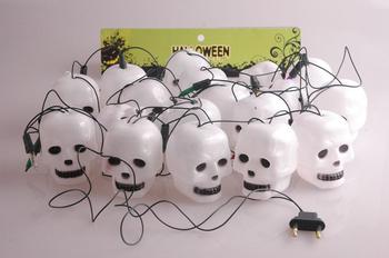 Halloween Pumpkin string lights glowing ghost headlights headlight plastic ghost skull string lights