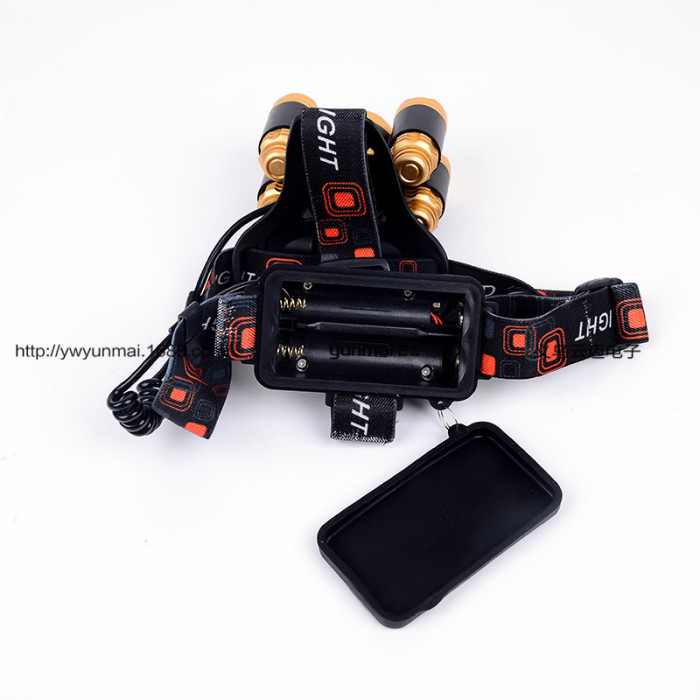 New 5LED headlamps T6 light headlights 5 lights aircraft lights headlights zoom super bright miner's lamp New 5LED headlamps T6 light headlights 5 lights aircraft lights headlights zoom super bright miner's lamp