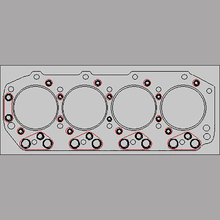 8-97350-319-0 Cylinder Head Gasket 4JA1 For ISUZU