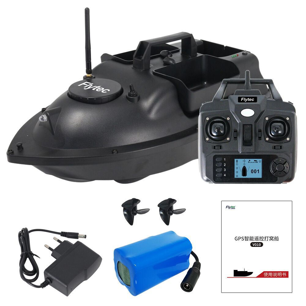 Flytec Cross-Border Delivery GPS One-Click Return Multi-Warehouse Feeding Fishing Boat Fishing Boat Ultra-Long Life Battery Remote-Control Ship