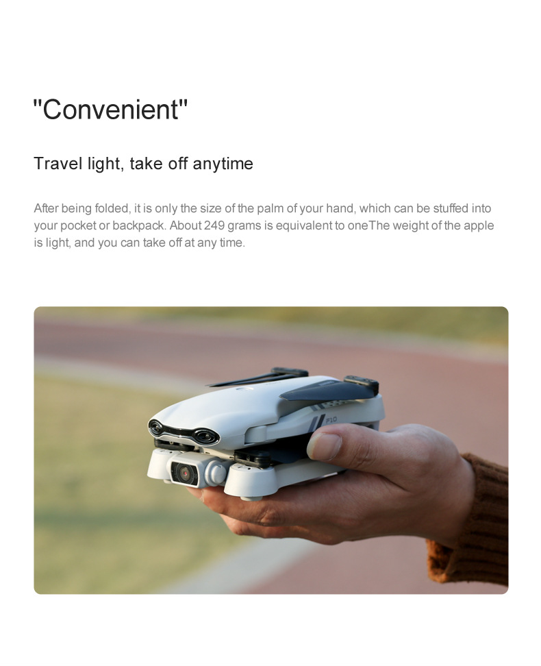 F10 Folding GPS UAV Aerial Photography Dual Intelligent Positioning Return Four-Axis Aircraft Professional Cross-Border Remote Control Aircraft