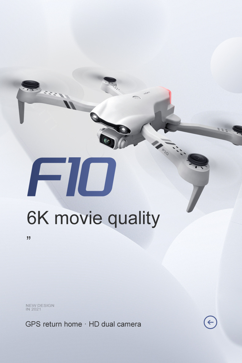 F10 Folding GPS UAV Aerial Photography Dual Intelligent Positioning Return Four-Axis Aircraft Professional Cross-Border Remote Control Aircraft