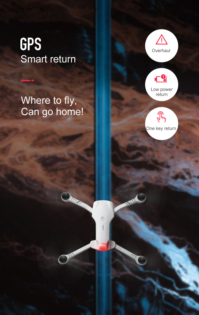 F10 Folding GPS UAV Aerial Photography Dual Intelligent Positioning Return Four-Axis Aircraft Professional Cross-Border Remote Control Aircraft