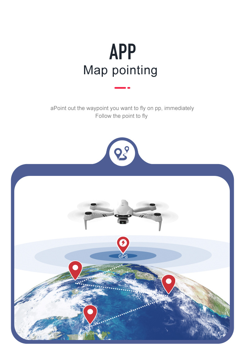 F10 Folding GPS UAV Aerial Photography Dual Intelligent Positioning Return Four-Axis Aircraft Professional Cross-Border Remote Control Aircraft