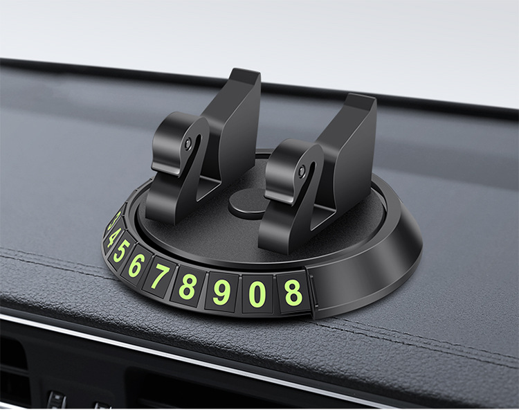 Car Phone Holder Stop Sign Car Stop Sign Holder Car Moving Creative Multifunctional Parking Number Plate