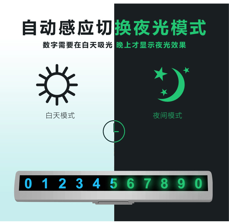 Temporary Parking Sign Hidden Car Parking Plate Creative New Product Car Decoration Gift Set Logo