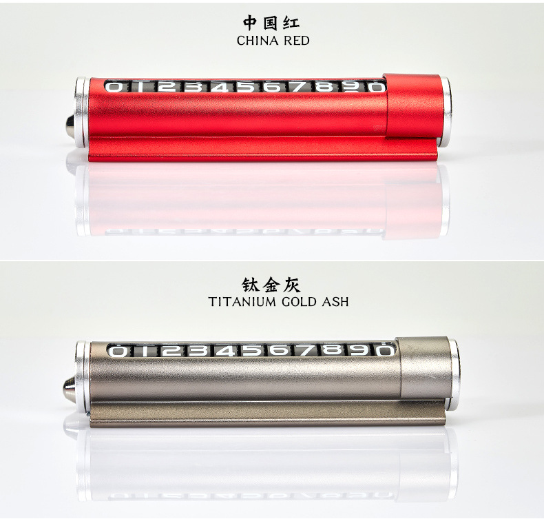 Stop Sign Safety Hammer Number Aromatherapy Mobile Phone Holder Parking Card Car Multifunction for Car