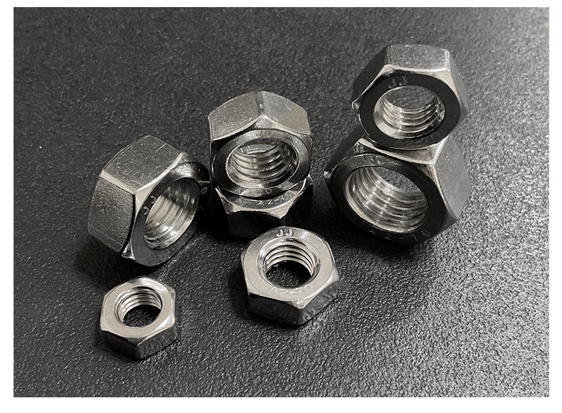 201 Stainless Steel British Hexagon Nut Stainless Steel American Screw Anti-Corrosion Wear-Resistant Factory in Stock