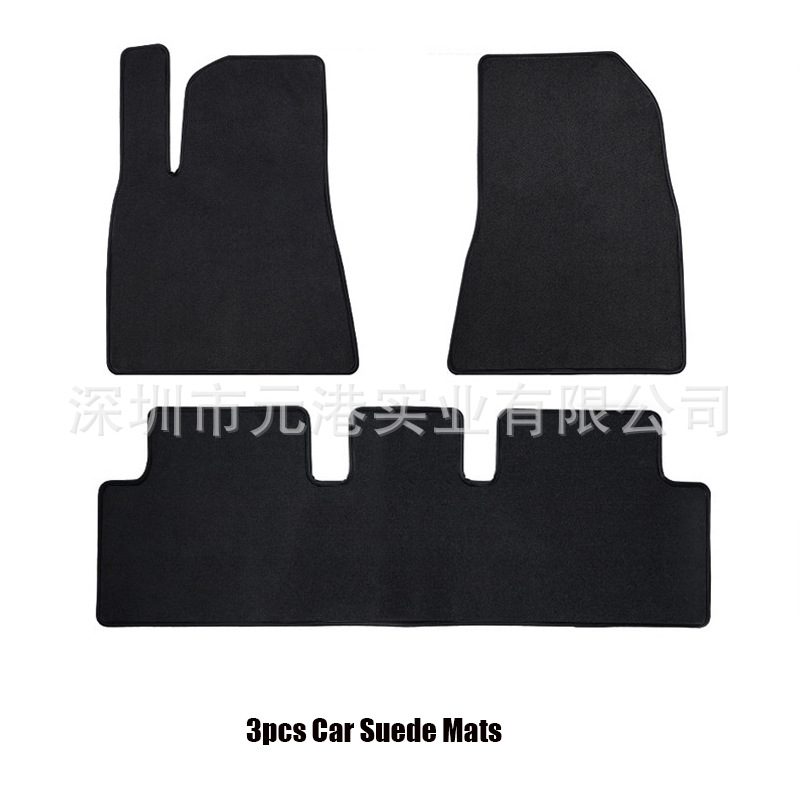 Car Carpet Nylon Velvet Foot Mat Non-Slip Wear-Resistant Floor Mat 2021 Suitable for Tesla Model 3 Accessories