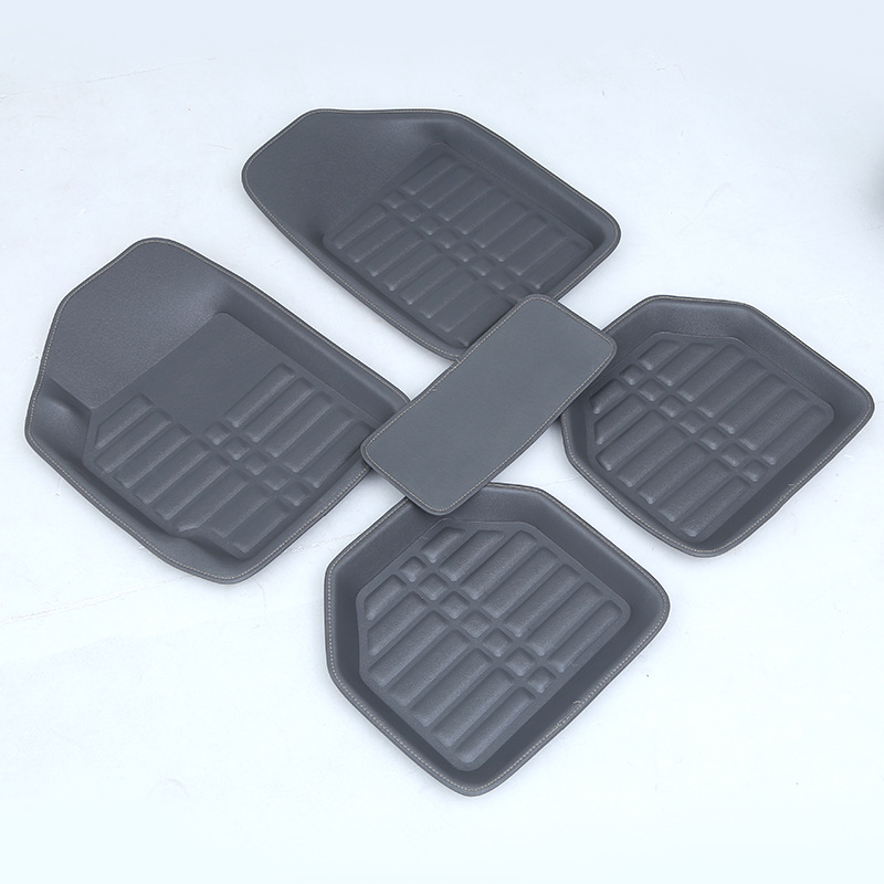General Car Foot Mat Indentation Fully Surrounded Car Foot Mats Leather Universal Foot Pad Wholesale Customization