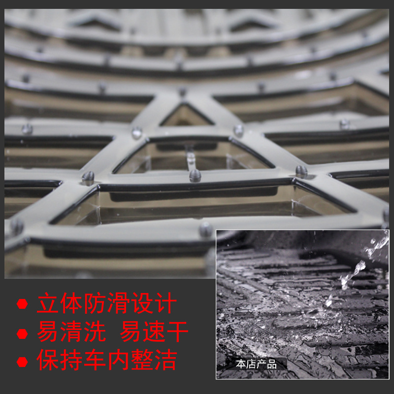 Car PVC Universal Foot Pad Spot Four Seasons Universal Waterproof Non-Slip Car Foot Mat Plastic Wear-Resistant Car Foot Mat