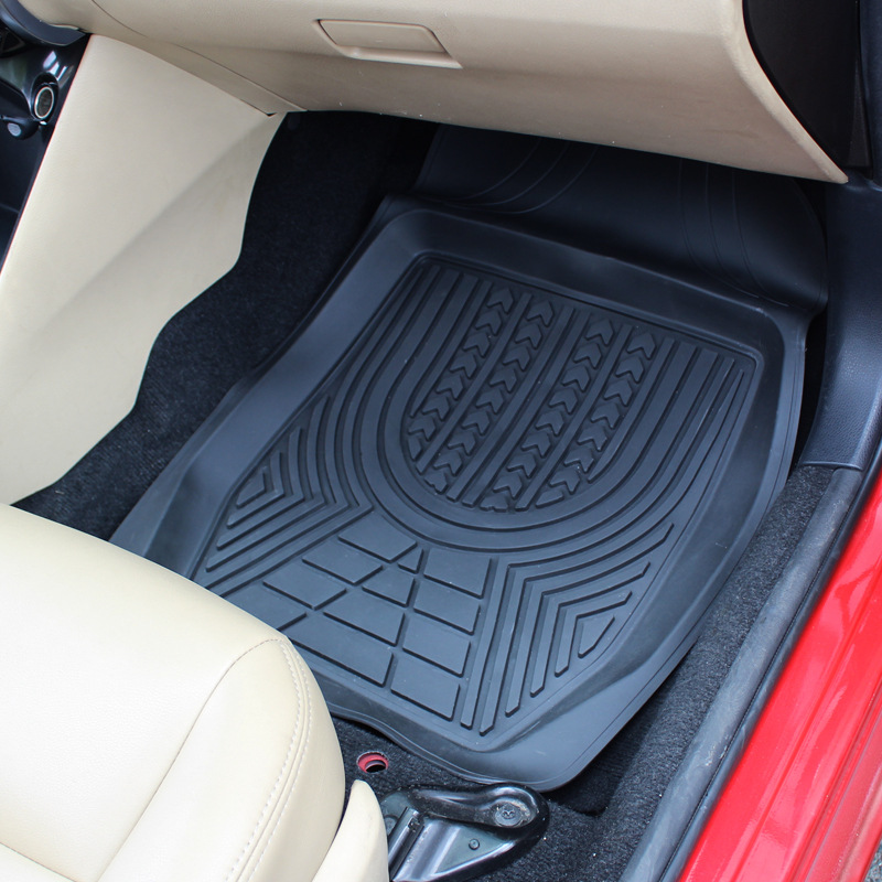 Car PVC Universal Foot Pad Spot Four Seasons Universal Waterproof Non-Slip Car Foot Mat Plastic Wear-Resistant Car Foot Mat