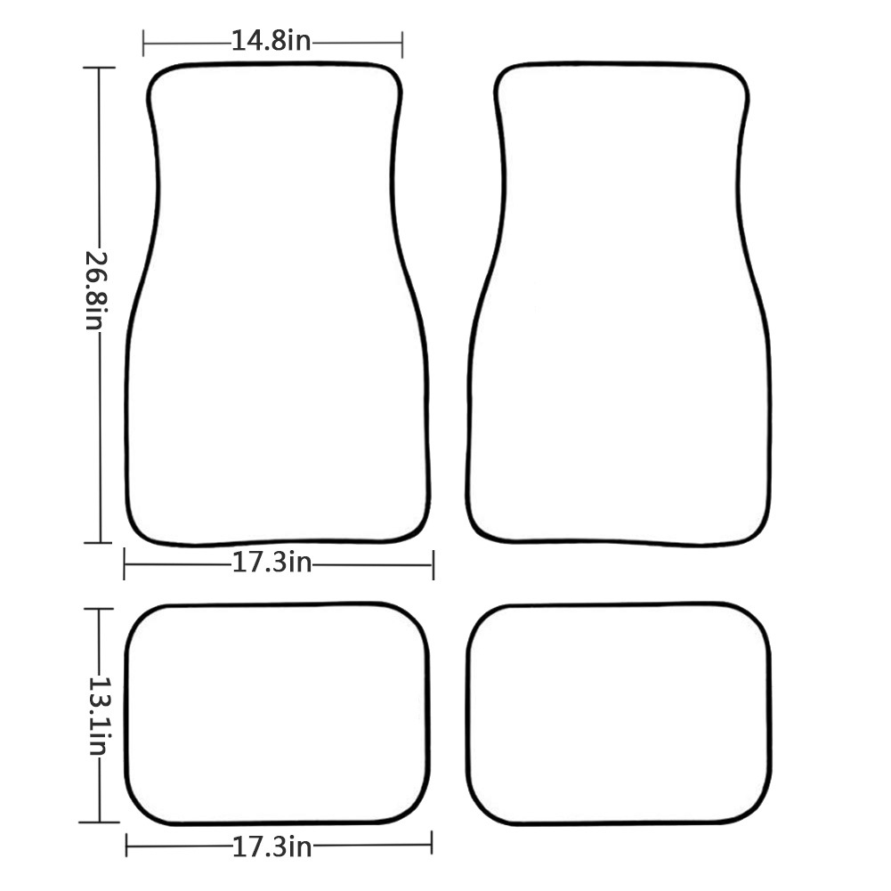 Foreign Trade Supply General Car Foot Mat Four-Piece Custom Floor Mat Floor Mat Little Daisy Tower Car Supplies Foreign Trade Supply General Car Foot Mat Four-Piece Custom Floor Mat Floor Mat Little Daisy Tower Car Supplies