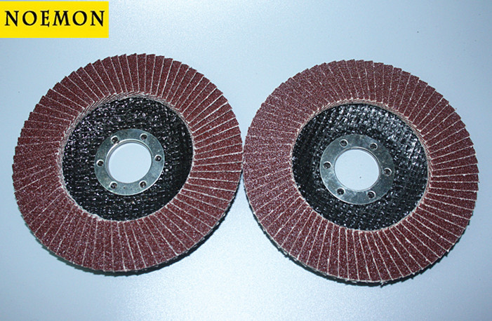 Factory Direct Supply 4.5-Inch Brown Corundum Red Sand Mesh Cover Louvre Blade Impeller 115 * 22mm Polishing Wheel