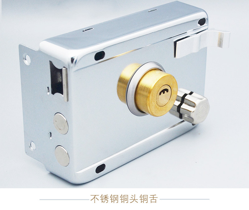Old-Fashioned Anti-Theft Door Lock Rental House Bedroom Door Lock Stainless Steel Door Iron Door Lock Wholesale Universal Exterior Door Lock