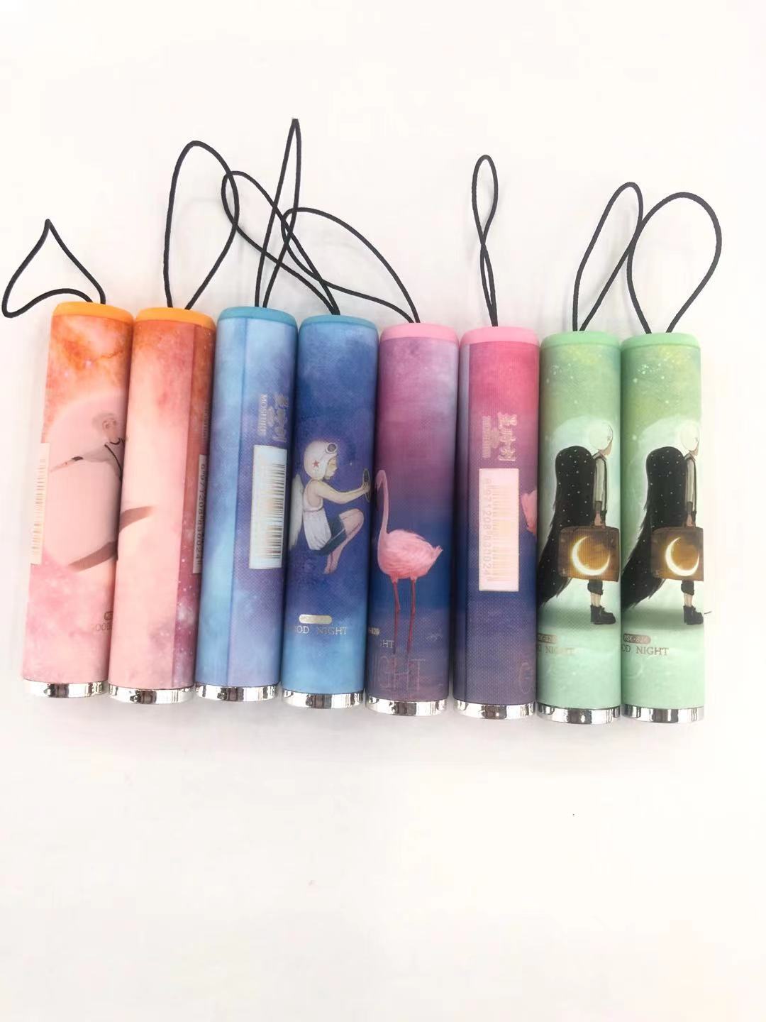 Cross-Border New Mini Electronic Pull Switch Lamp Strong Light Student Small Miniature Portable Portable Pocket Small Flashlight
