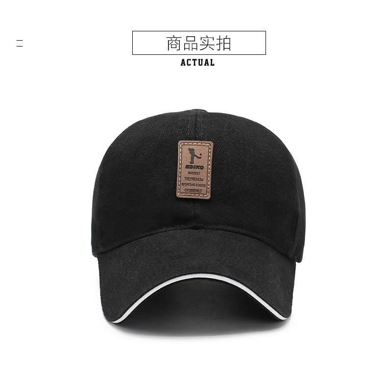 Autumn and Winter Men's Trendy Couple Korean Style Baseball Cap Hip Hop Sandwich Brim Peaked Cap Outdoor Casual Lovers' Hat