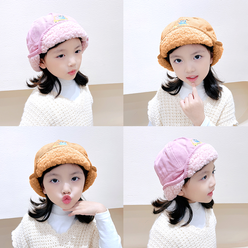 Children&#039;s Hat Winter Boys Ushanka Baby Earmuffs Hat Boys and Girls Wind-Proof Cap Warm Hat