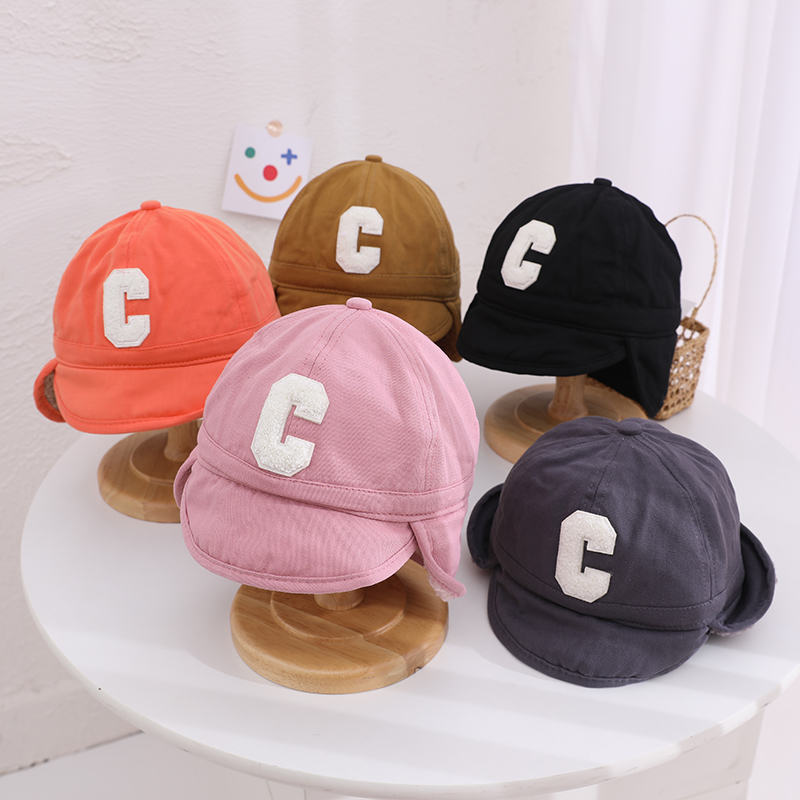 Children's Hat Winter Boys Ushanka Baby Earmuffs Hat Boys and Girls Wind-Proof Cap Warm Hat