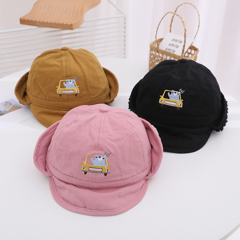 Children's Hat Winter Boys Ushanka Baby Earmuffs Hat Boys and Girls Wind-Proof Cap Warm Hat