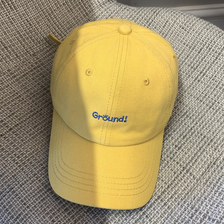 Korean Style Japanese Style Simple Embroidery Alphabet Peaked Cap Female Street Sunshade Curved Brim Baseball Cap Student Soft Top Hat Fashion