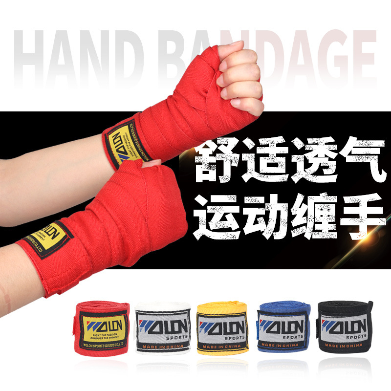 Cotton Bandage Sports SweatAbsorbent Boxing Hand Wrap Hand Gloves Sanda Boxing Bandages Currently Available Whole