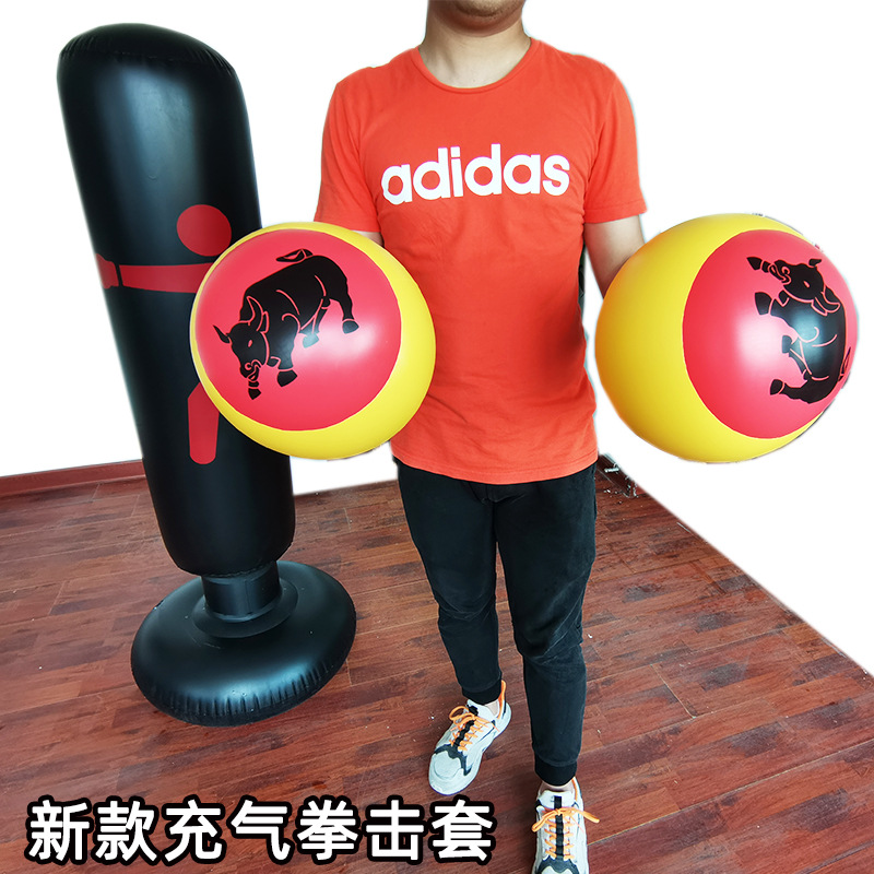 Boxing Inflatable Boxing Gloves Wholesale New Inflatable Boxing Column Sandbag Adapter Gloves PVC Inflatable Gloves