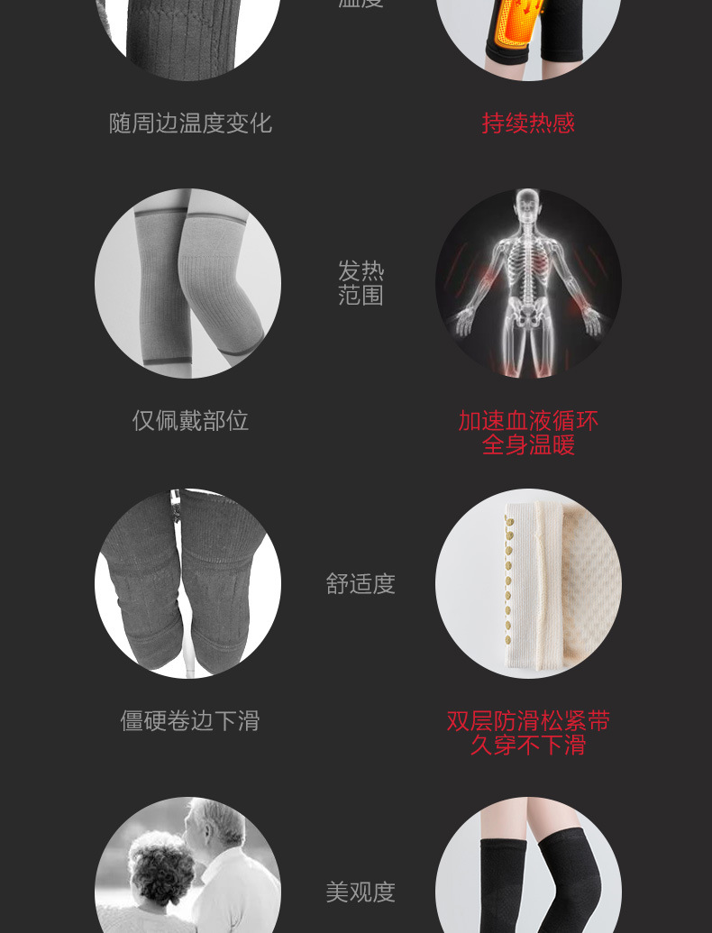 Argy Wormwood Self-Heating Kneelet Cover Old Cold Legs Paint Joint Warm Leggings Kneecap Female Middle-Aged and Elderly Cold-Proof Hot Moxibustion Male Winter