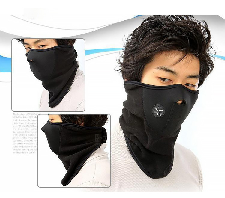 Motorcycle Windproof Warm Face Mask Winter Windproof And Cold-Proof Kneecap Scarf Face Protection Face Mask Knight Equipment Winter